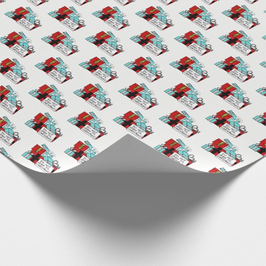 Open geen kerstcadeautjes cadeaupapier (Hoek)