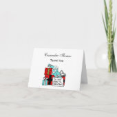 Open geen kerstcadeautjes feestdagen kaart (Voorkant)