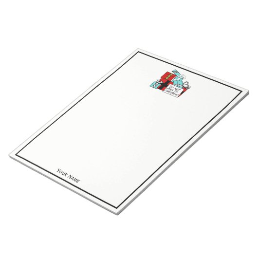 Open geen kerstcadeautjes notitieblok (Schuin)