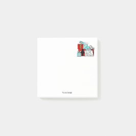 Open geen kerstcadeautjes post-it® notes