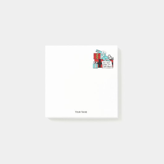 Open geen kerstcadeautjes post-it® notes (Voorkant)