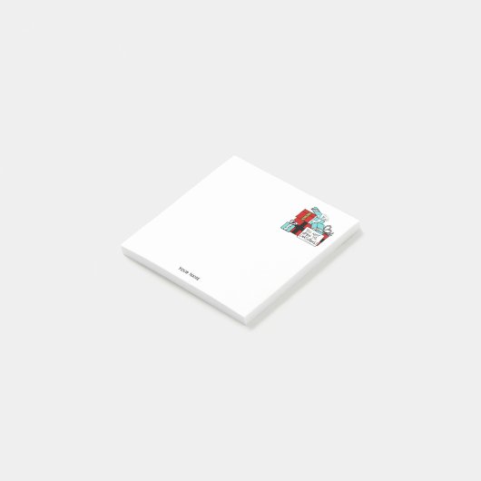 Open geen kerstcadeautjes post-it® notes (Schuin)