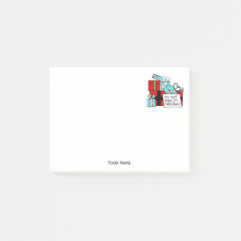 Open geen kerstcadeautjes post-it® notes