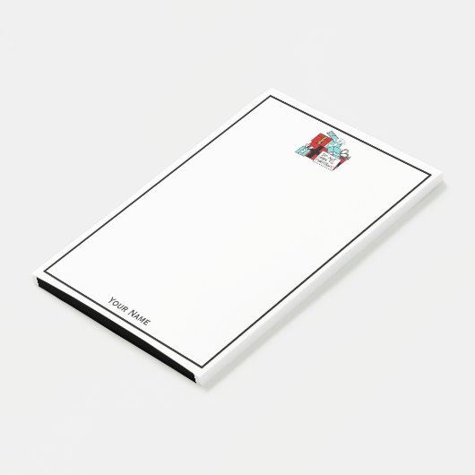 Open geen kerstcadeautjes post-it® notes (Schuin)