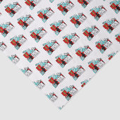 Open geen kerstcadeautjes tissuepapier (Detail)