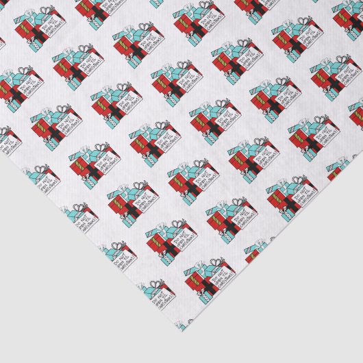 Open geen kerstcadeautjes tissuepapier (Detail)