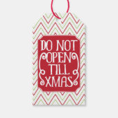 Open geen kerstfeestdagen Labels Cadeaulabel (Voorkant)