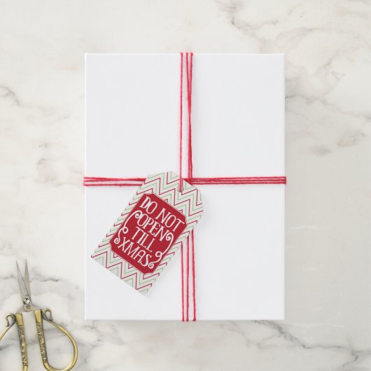 Open geen kerstfeestdagen Labels Cadeaulabel (Met Touw)