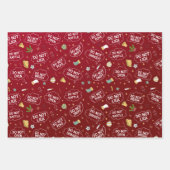 Open geen kinder grappige kerstkreet inpakpapier vel (Voorkant 3)