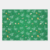 Open geen kinder grappige kerstkreet inpakpapier vel (Voorkant 2)