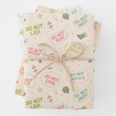 Open geen kinder leuke grappige verhalen inpakpapier vel (In situ)