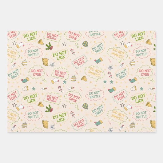 Open geen kinder leuke grappige verhalen inpakpapier vel (Voorkant)