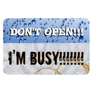 Open geen wasmachine grote Vinyl Magnet Magneet