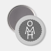 Open geest & hart. Wees menselijk, wees vriendelij Magneet (Voorkant / Achterkant)