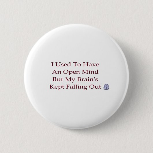 Open geest ronde button 5,7 cm (Voorkant)