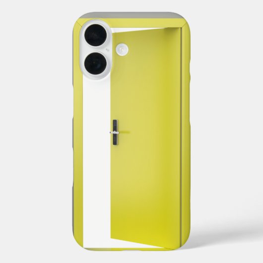 Open gele deur met slim slot Case-Mate iPhone case (Achterkant)
