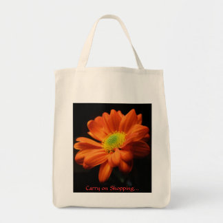 Open gerbera tote bag