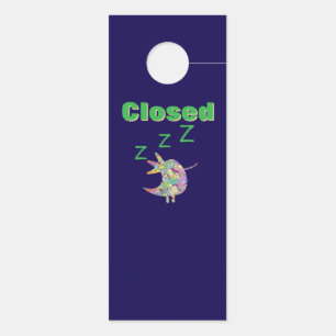 OPEN / GESLOTEN DK Blauw Deurhanger
