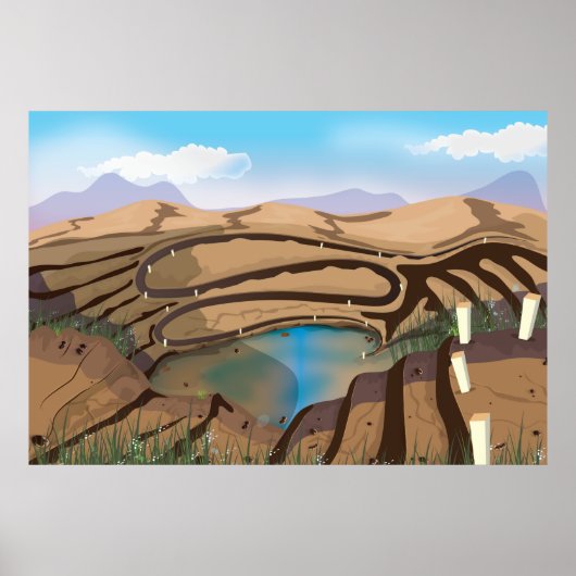 Open gistmijn poster (Voorkant)