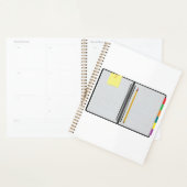 Open Graph Paper Notebook met Potlood Planner (Display)