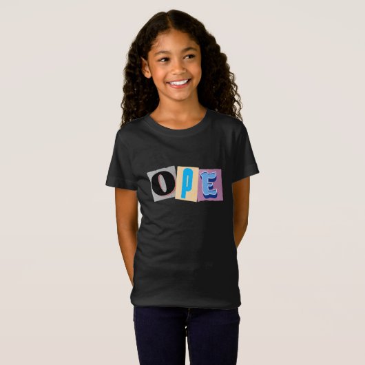 Open, grappige Midwestern Slang T-shirt (Voorkant volledig)