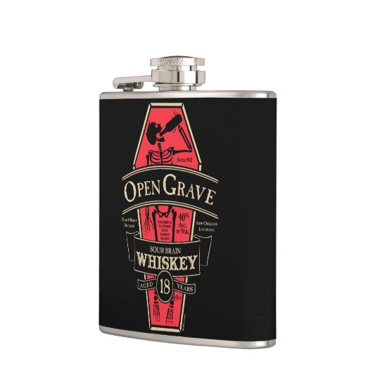 Open Grave Whiskey-kolf Heupfles (Links)