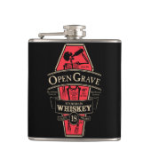 Open Grave Whiskey-kolf Heupfles (Voorkant)