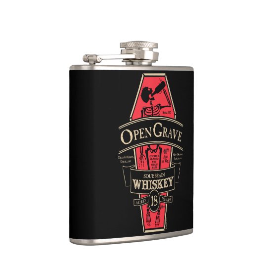 Open Grave Whiskey-kolf Heupfles (Rechts)