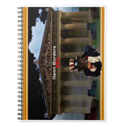 Open grenzen notitieboek (Voorkant)