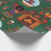 Open haard cadeaupapier (Hoek)