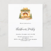 Open haard gezellige home tree budget kerstfeest (Voorkant)