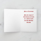 Open haard op Kerstavond Feestdagen Kaart (Binnen)