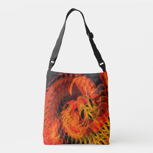 Open haard Plezier....... Crossbody Tas (Achterkant)