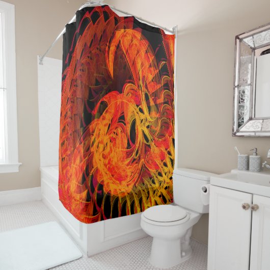 Open haard Plezier....... Douchegordijn (In situ)