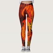 Open haard Plezier....... Leggings (Voorkant)