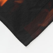 Open haard thuis fleece deken (Hoek)