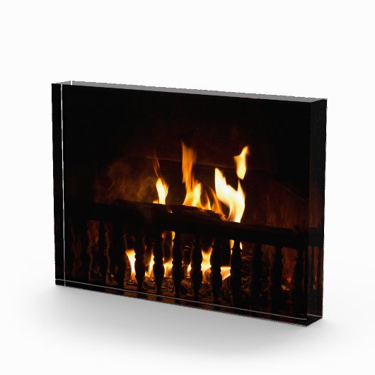 Open haard thuis fotoblokken (Rechts)