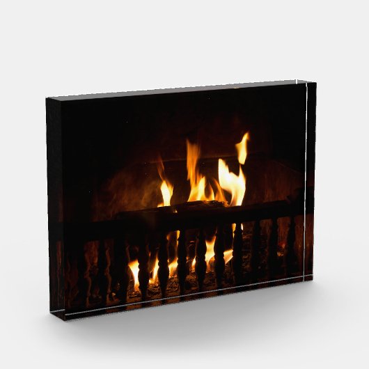 Open haard thuis fotoblokken (Links)