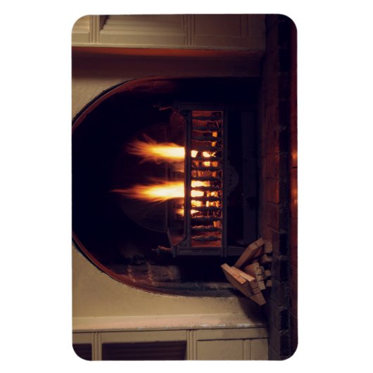 Open haard thuis magneet (Verticaal)