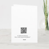 Open haard Wenskaart- Blank Binnen Feestdagen Kaart (Achterkant)