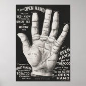 Open hand, handlijnkunde poster (Voorkant)