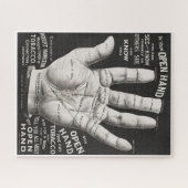  Open Hand Palmistry-afdrukreclame Legpuzzel (Horizontaal)