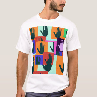 Open hand-symbool t-shirt