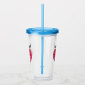 Open hart acryl drinkbeker (Rechts)