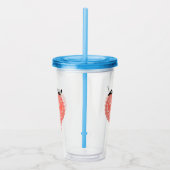 Open hart acryl drinkbeker (Rechts)