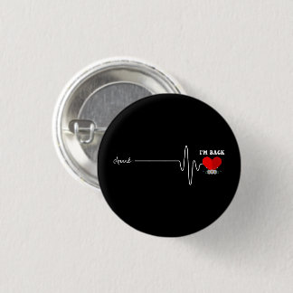 Open hart bypass operatie overlevende hartaanval ronde button 3,2 cm