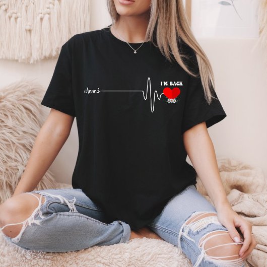 Open hart bypass operatie overlevende hartaanval t-shirt