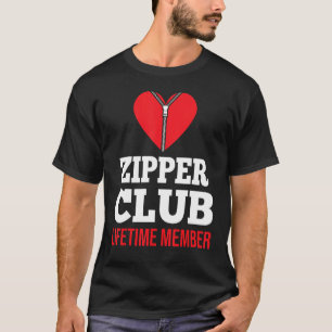Open Hart Chirurgie Survivor Rits Club Bypass Oorl T-shirt
