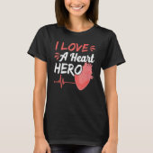 Open Hart Chirurgie Warrior's Family Bypass Heart T-shirt (Voorkant)