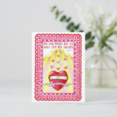 Open hart Inspirerend Briefkaart (Staand voorkant)